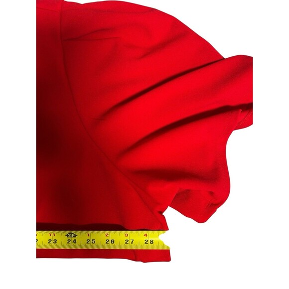 Liz Claiborne Women’s Red Blouse Short Sleeve  Plus 5X Officecore Holidays - Picture 6 of 8